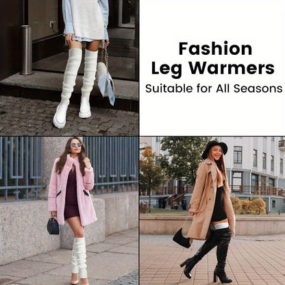 Winter Leg Warmers – Stylish & Stretchy Streetwear Casual Leg Sleeves, Cozy Boot Cuffs for Everyday Wear