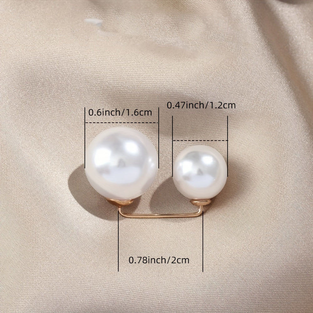 1/3pcs Faux Pearls Brooches - Dress/Skirt/Pants Waist Tightening Brooch Pin