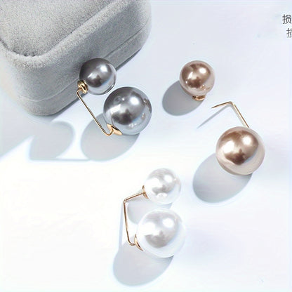 1/3pcs Faux Pearls Brooches - Dress/Skirt/Pants Waist Tightening Brooch Pin