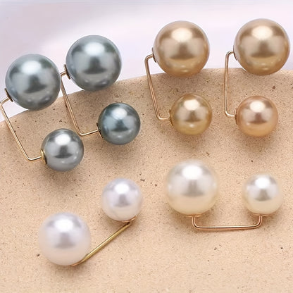 1/3pcs Faux Pearls Brooches - Dress/Skirt/Pants Waist Tightening Brooch Pin