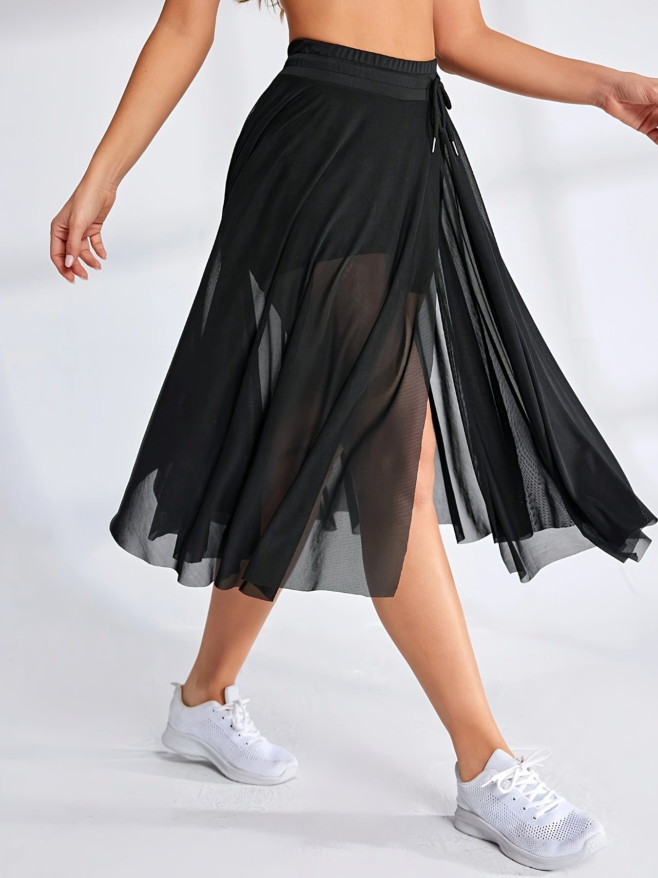 Mesh Skirt with Shorts and Pockets - Perfect for Summer Festivals